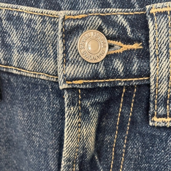 7 For All Mankind Cropped Jo with Side Slit Wide Leg Jeans 27 - Picture 3 of 12